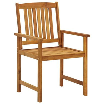 Patio Chairs with Cushions 2 pcs Solid Acacia Wood