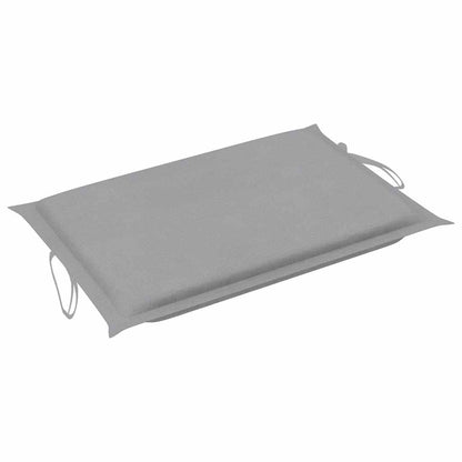 Patio Sun Lounger with Cushion Solid Acacia Wood