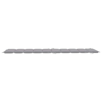 Patio Sun Lounger with Cushion Solid Acacia Wood