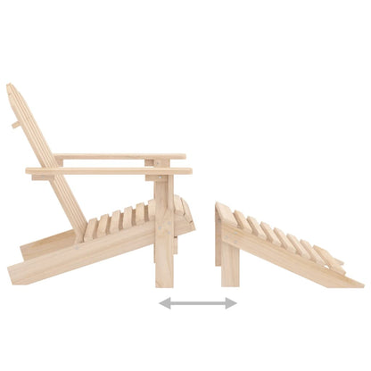 vidaXL Garden Chair Natural wood Solid fir wood Detachable