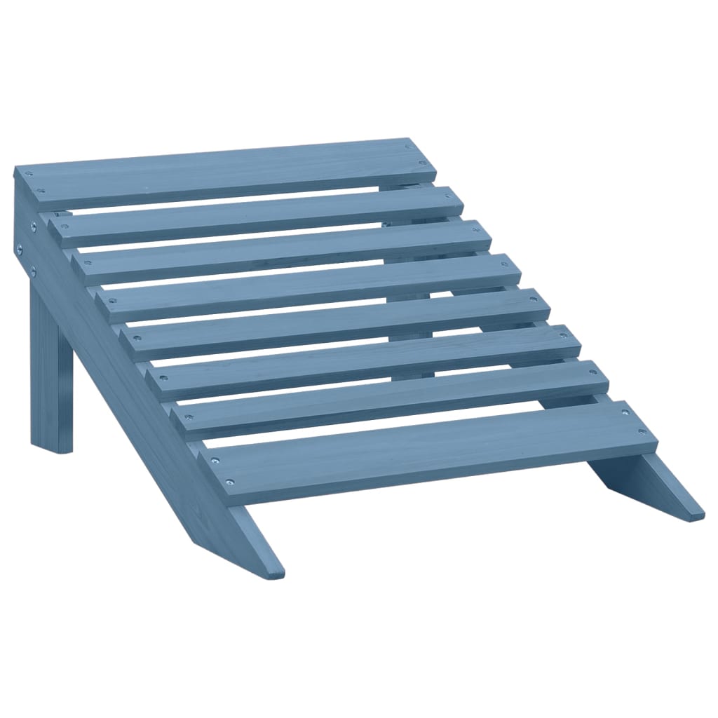 vidaXL Garden Chair Blue Solid Fir Wood Standard Detachable