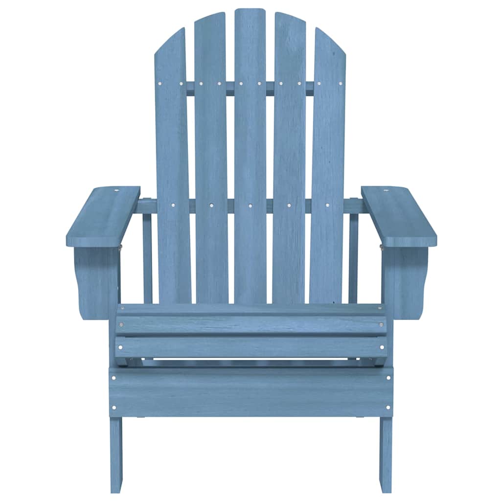Garden Adirondack Chair Solid Fir Wood Blue