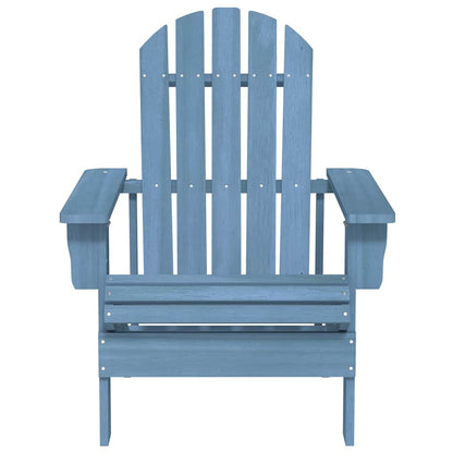 Garden Adirondack Chair Solid Fir Wood Blue
