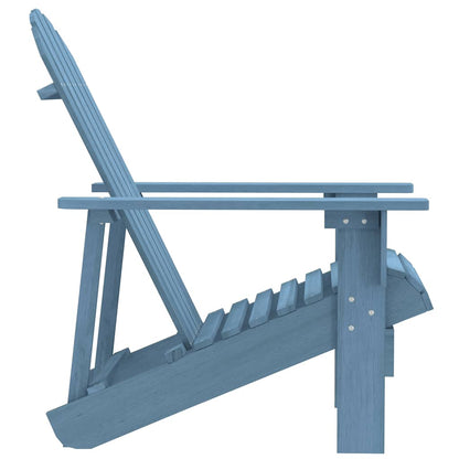 Garden Adirondack Chair Solid Fir Wood Blue