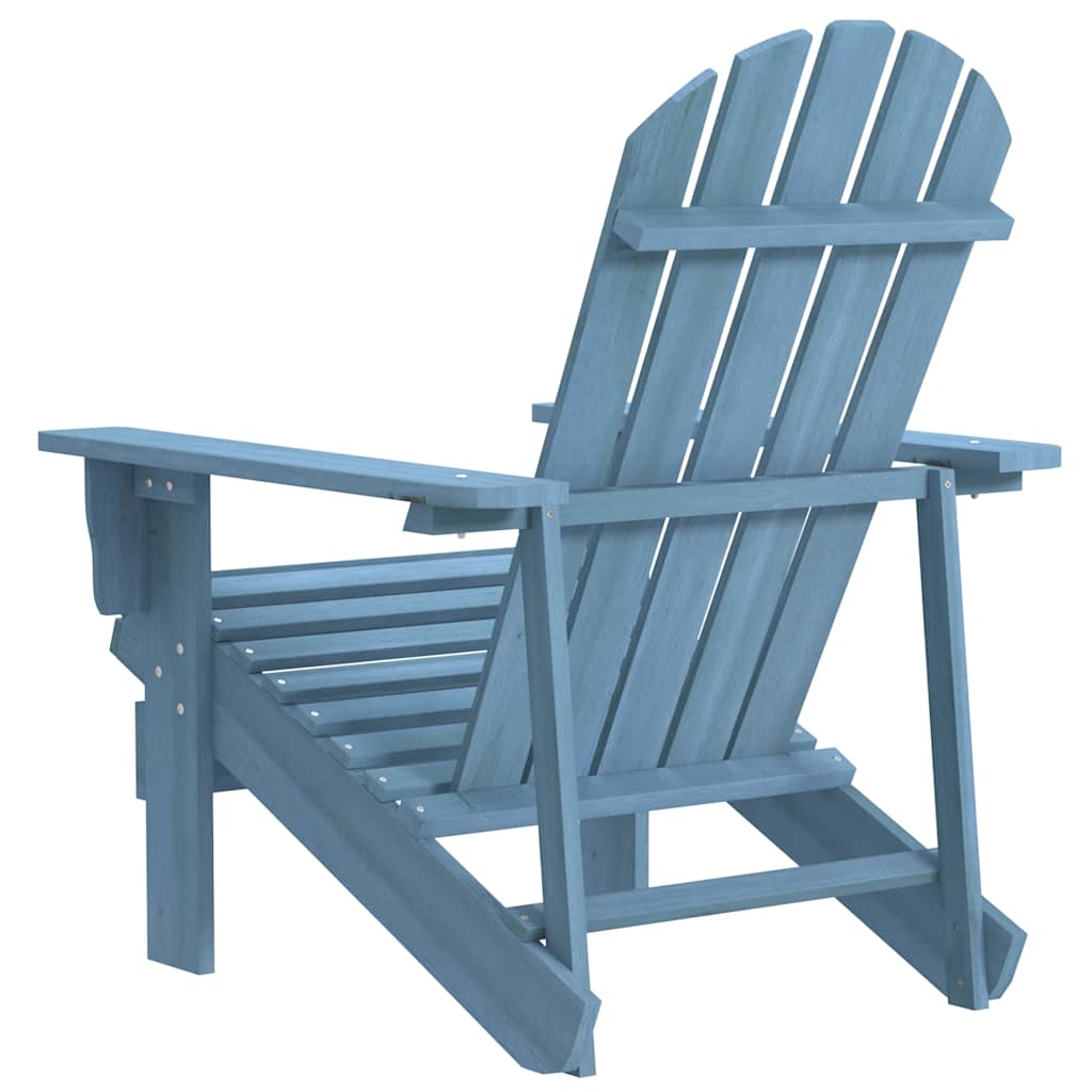 Garden Adirondack Chair Solid Fir Wood Blue