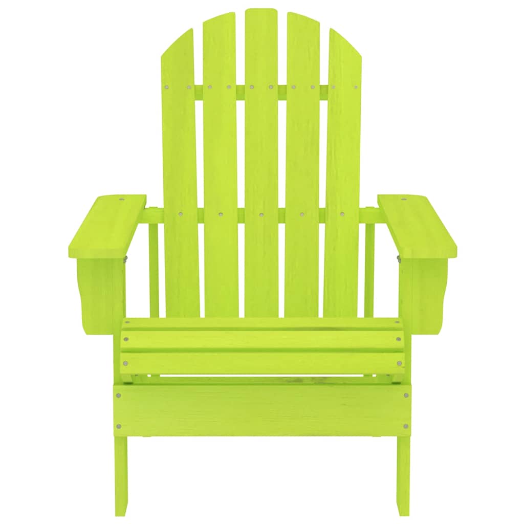 Garden Chair | Green | Solid Fir Wood | Large |  Ergonomic