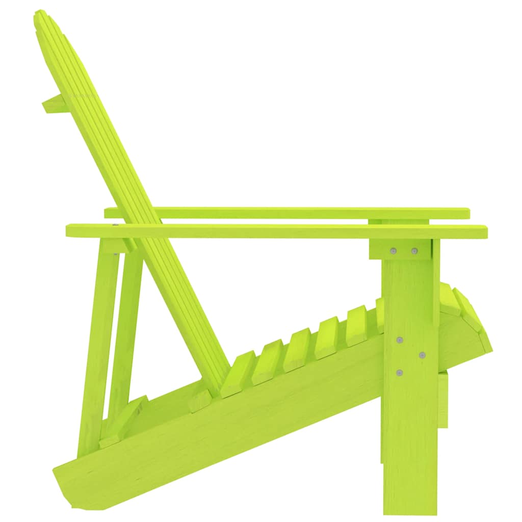 Garden Chair | Green | Solid Fir Wood | Large |  Ergonomic