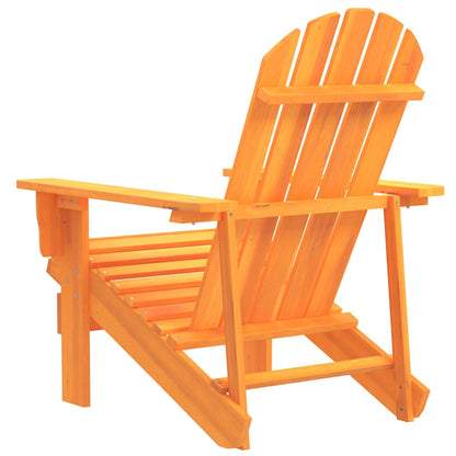 Garden Chair | Orange | Solid fir wood | Ergonomic | Adirondack Chair