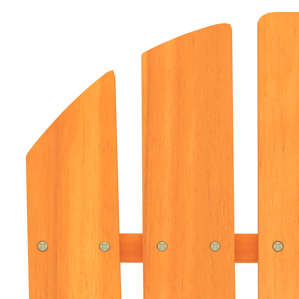 Garden Chair | Orange | Solid fir wood | Ergonomic | Adirondack Chair