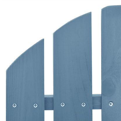 Garden Rocking Chair Blue Solid fir wood Regular