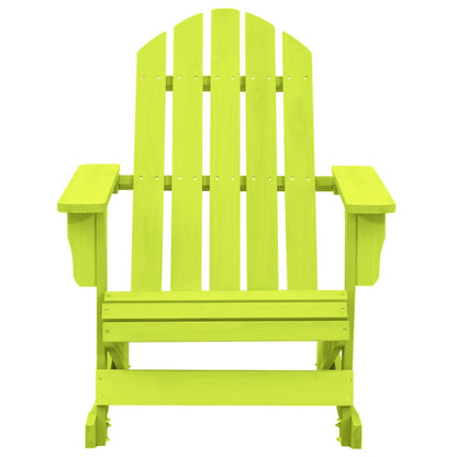 Garden Rocking Chair Green Solid fir wood Standard