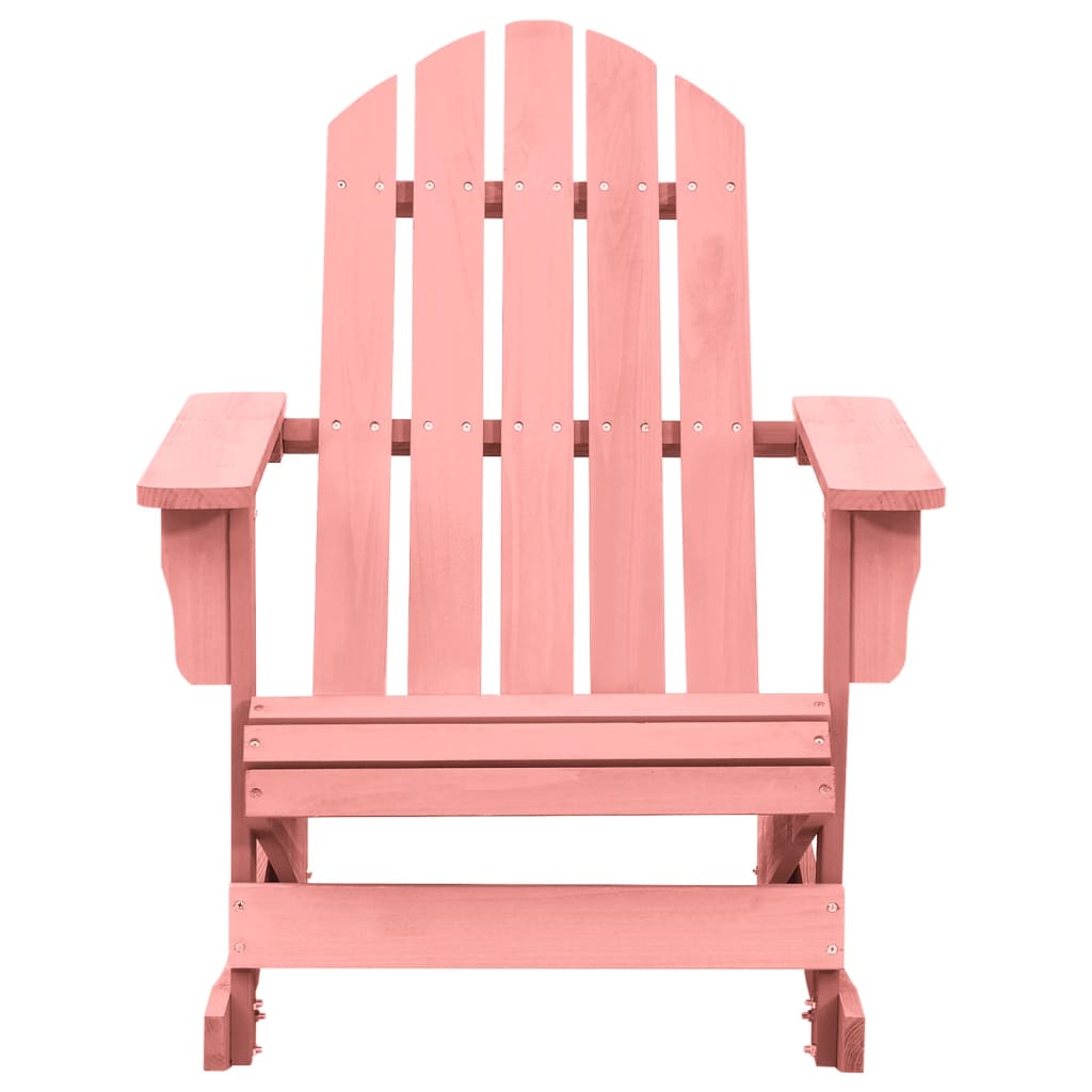 Garden Rocking Chair | Pink | Solid fir wood | Standard