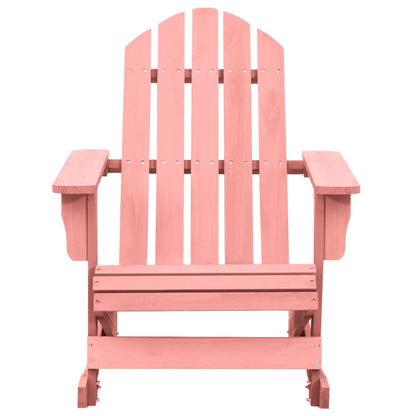 Garden Rocking Chair | Pink | Solid fir wood | Standard