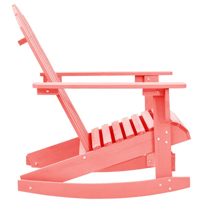 Garden Rocking Chair | Pink | Solid fir wood | Standard