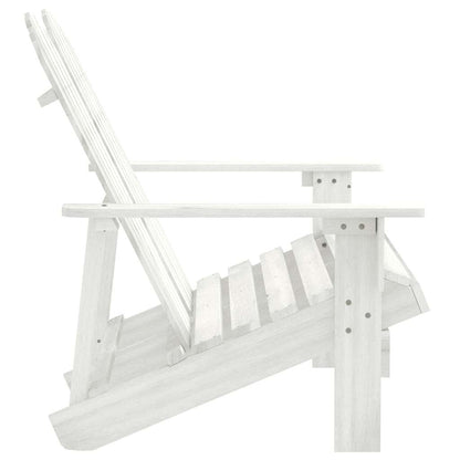 Garden Chair | White | Solid Fir Wood | 2-Seater | Durable