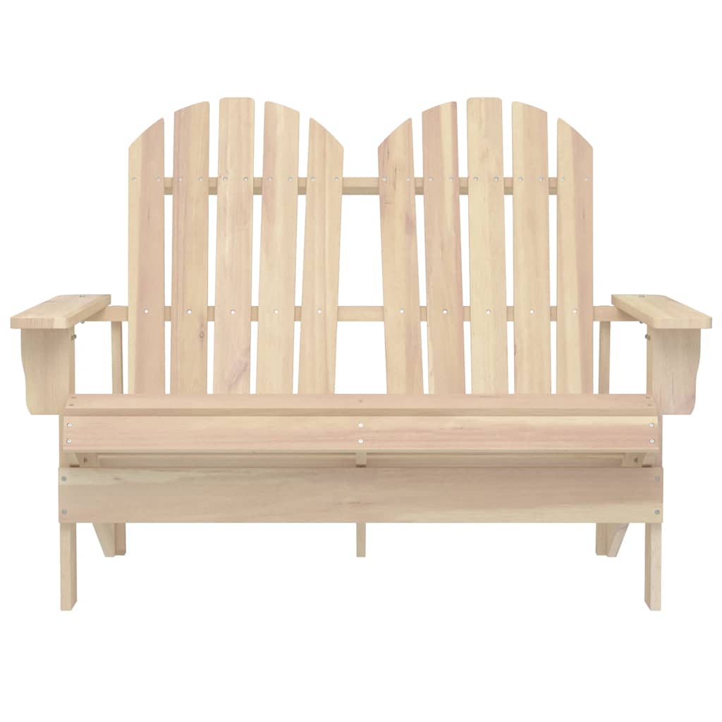 2-Seater Patio Adirondack Chair Solid Wood Fir