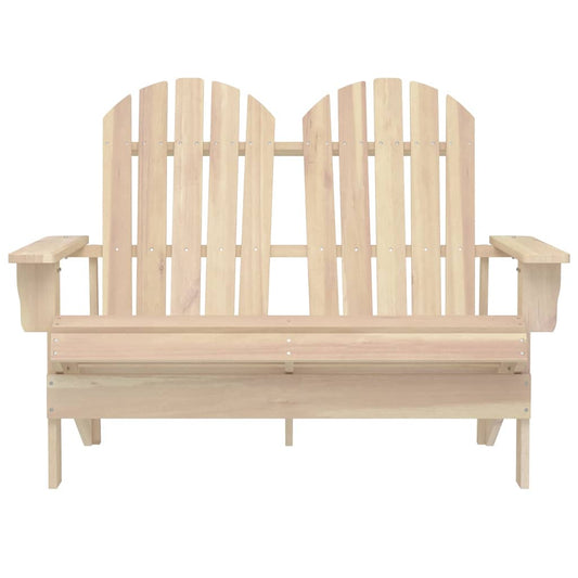 2-Seater Patio Adirondack Chair Solid Wood Fir