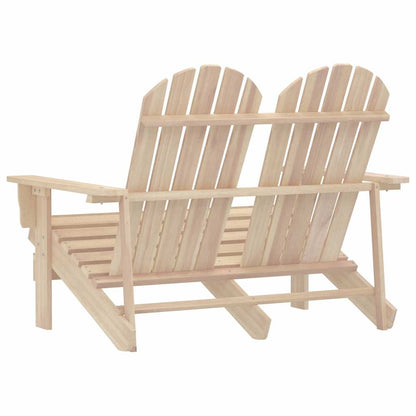 2-Seater Patio Adirondack Chair Solid Wood Fir