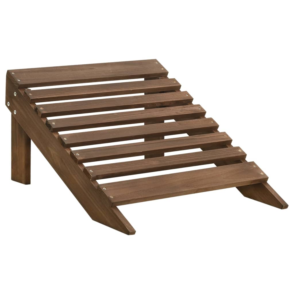 Garden Chair | Brown | Solid Fir Wood | 2-seater | Detachable