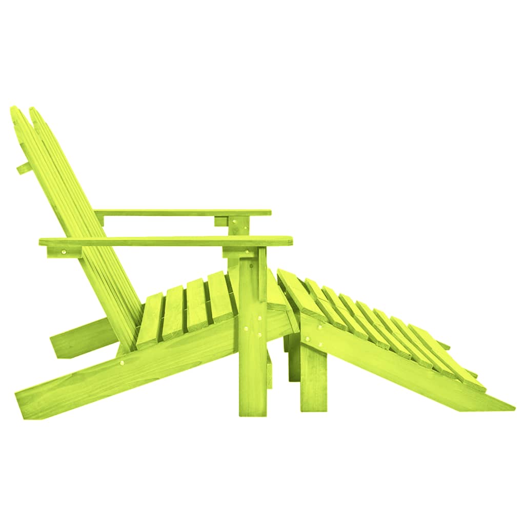 Garden Chair | Green | Solid fir wood | 2-Seater | Detachable