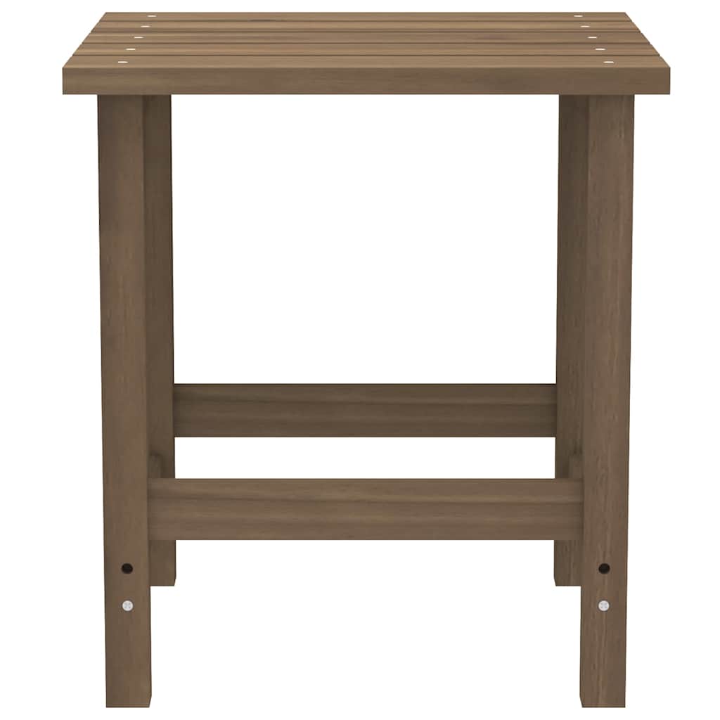 Patio Adirondack Chair with Table Solid Fir Wood Brown