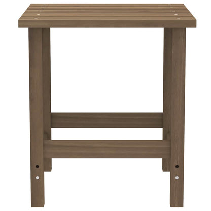 Patio Adirondack Chair with Table Solid Fir Wood Brown