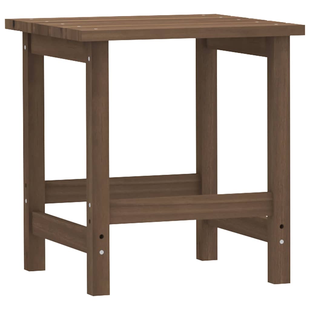 Patio Adirondack Chair with Table Solid Fir Wood Brown