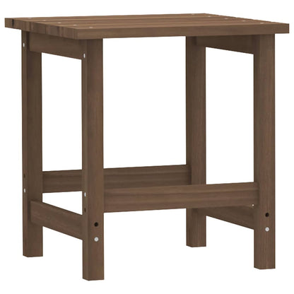 Patio Adirondack Chair with Table Solid Fir Wood Brown