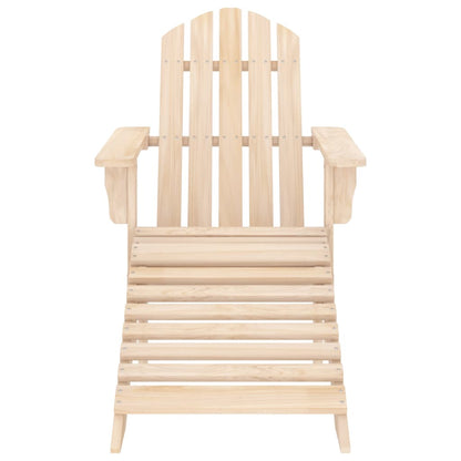 Garden Chair Natural Wood Solid fir wood Standard Detachable