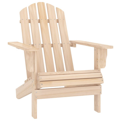 Garden Chair Natural Wood Solid fir wood Standard Detachable