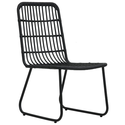Dining Set | Black | Poly rattan | Large | Stackable | Outdoor Dining Set