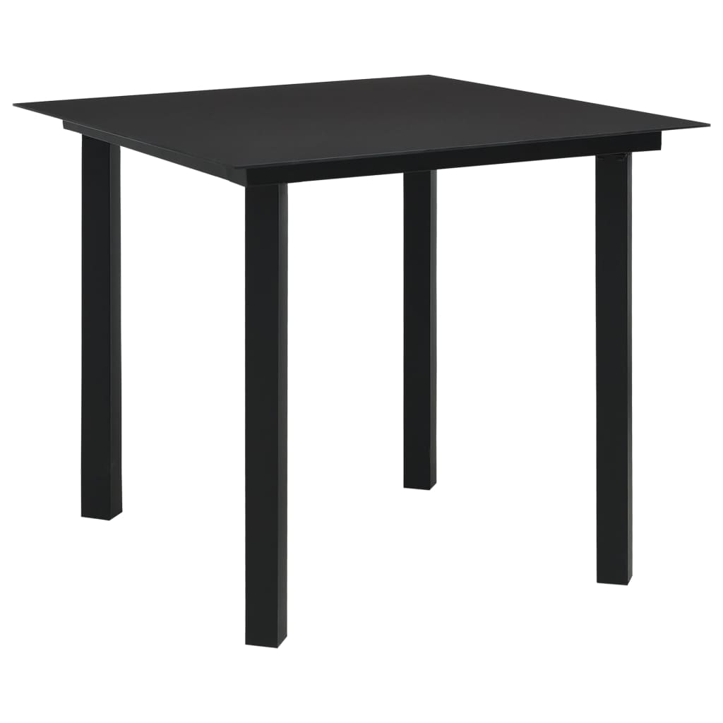 Dining Set | Black | Glass | Medium | Durable | Garden Dining Set