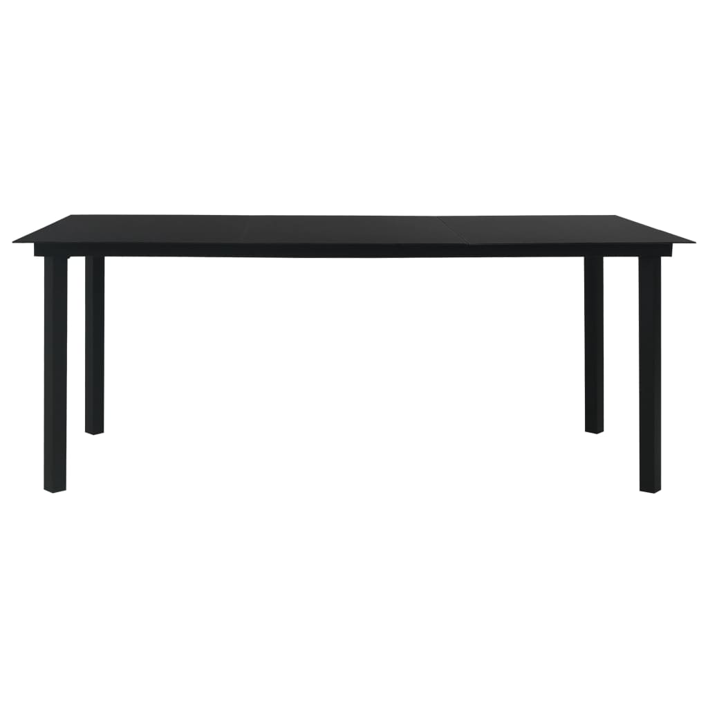 Dining Set | Black | Glass | Large | Seats Many | Garden Dining Set