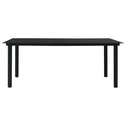 Dining Set | Black | Glass | Large | Seats Many | Garden Dining Set