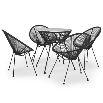 Dining Set | Black and Transparent
