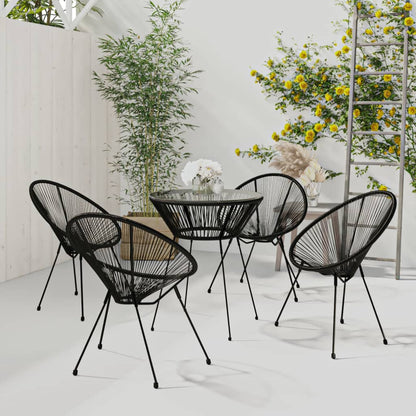 Dining Set | Black and Transparent