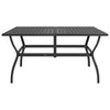 7 Piece Garden Dining Set Textilene and Steel