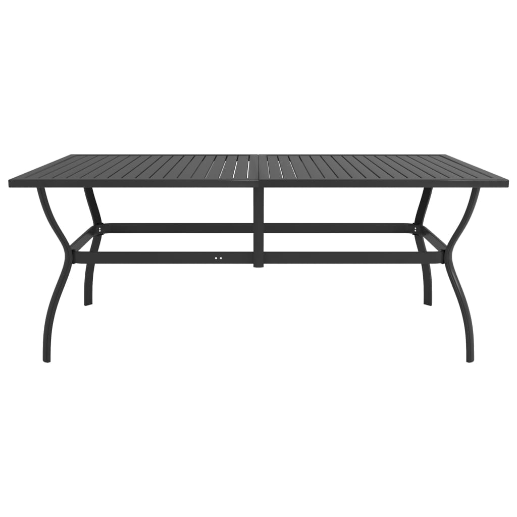 Dining Set | Anthracite, Grey | Textilene, Powder-Coated Steel | Large