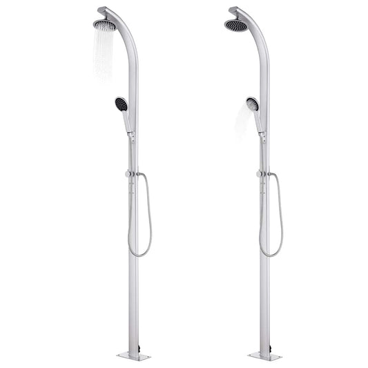 Garden Shower 215 cm Aluminium