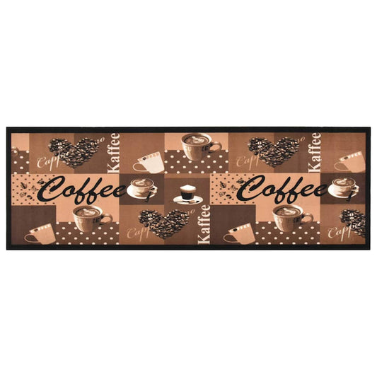 Kitchen Carpet | Coffee brown | Polyamide, Latex | 300x60 cm | Non-slip
