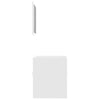 2 Piece Bathroom Furniture Set White Engineered Wood