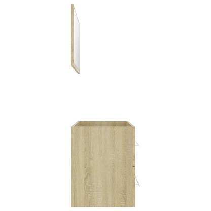 Bathroom Furniture Set | Sonoma oak | Engineered wood | Large