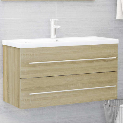 Bathroom Furniture Set | Sonoma oak | Engineered wood | Large