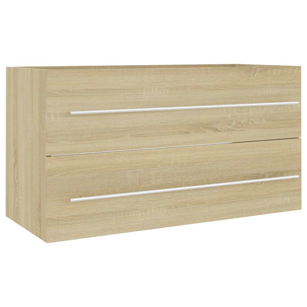 Bathroom Furniture Set | Sonoma oak | Engineered wood | Large