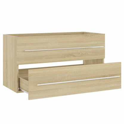 Bathroom Furniture Set | Sonoma oak | Engineered wood | Large