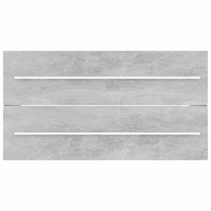 Bathroom Furniture Set | Concrete grey | Engineered wood | Medium