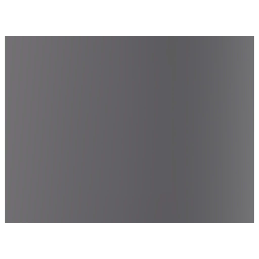 Bookshelf Boards 4 pcs High Gloss Gray 15.7"x11.8"x0.6" Engineered Wood