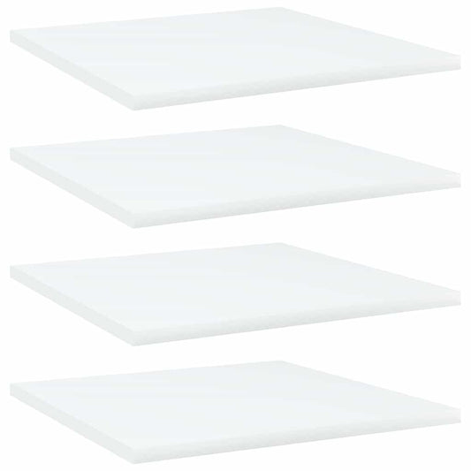 805170 vidaXL Bookshelf Boards 4 pcs White 40x40x1,5 cm Engineered Wood