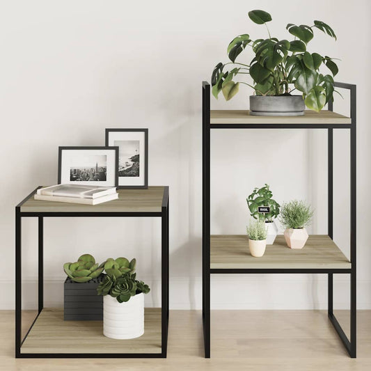 805176 vidaXL Bookshelf Boards 4 pcs Sonoma Oak 40x40x1,5 cm Engineered Wood