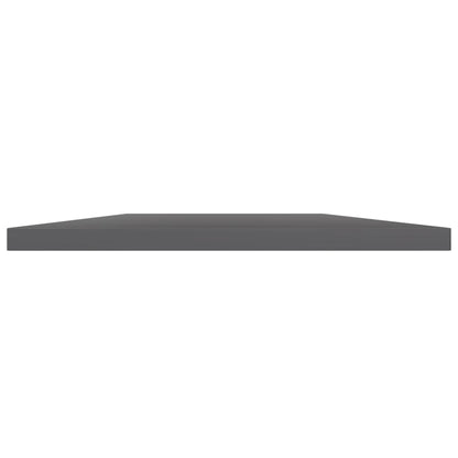 Bookshelf Boards 8 pcs High Gloss Gray 15.7"x15.7"x0.6" Engineered Wood